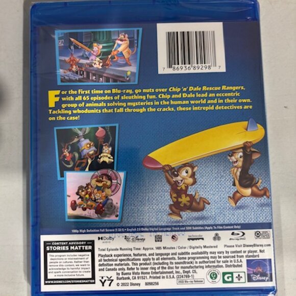 Disney Chip 'n Dale Rescue Rangers Blu-ray Complete Series 6-Discs, 65 Episodes - Picture 2 of 2